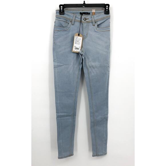 PRANA Women's Soma Skinny Jeans 0/25 Light Washed Blue High Rise Stretch NWT - Picture 5 of 14